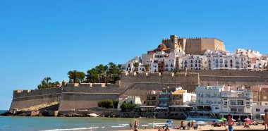  view of the city is known for its castle, built on a rocky peninsula that juts out into the sea 27 Sep 2024 Peniscola Spain