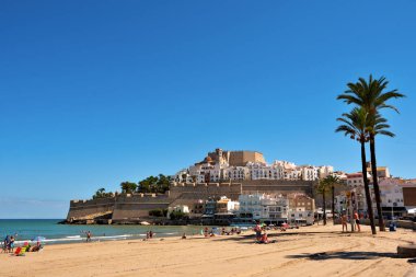  view of the city is known for its castle, built on a rocky peninsula that juts out into the sea 27 Sep 2024 Peniscola Spain