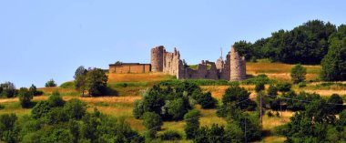 Montessoro Şatosu (spinola kalesi) harabe, Cantone Adası Genoa İtalya