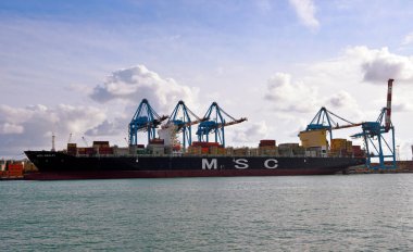 msc Amalfi konteynır gemisi 2014 yılında inşa edildi 06 Mayıs 2025 Cenova İtalya