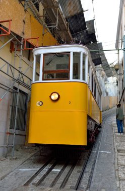 Lavra Lift, (asansör do lavra) en eski füniküler 26 Mayıs 2025 Lizbon Portekiz