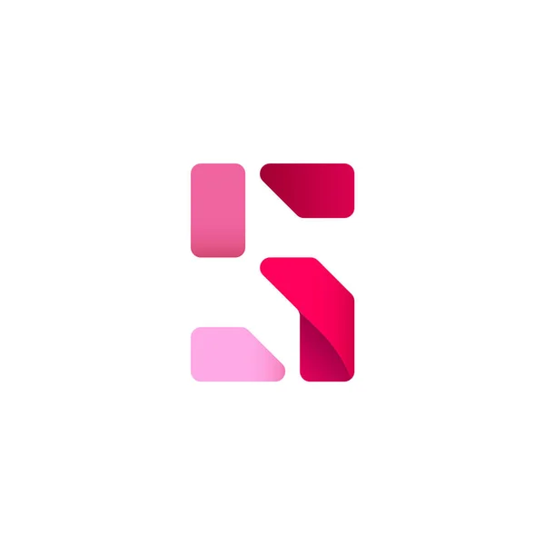 Fuente Origami Alfabeto Papel Para Diseño Logotipo Con Sombra Número — Vector de stock