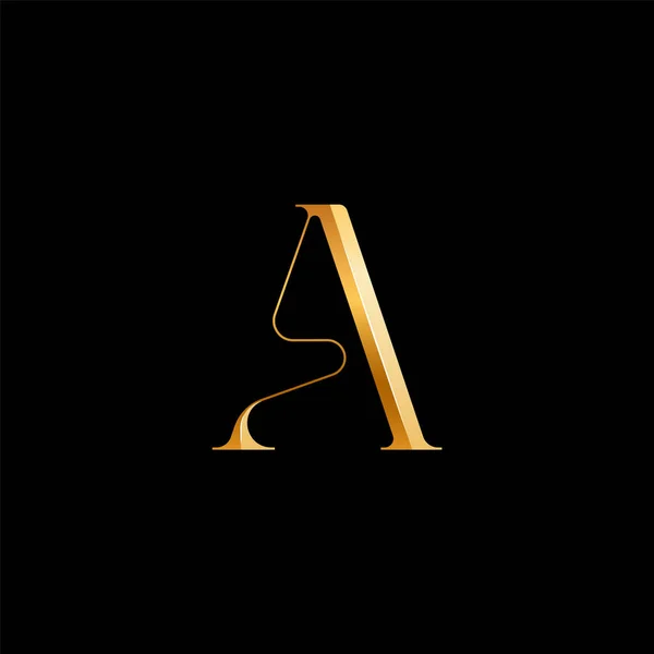 Латинская Буква Serif Alphabet Beautiful Elegant Golden Font Classic Perfect — стоковый вектор