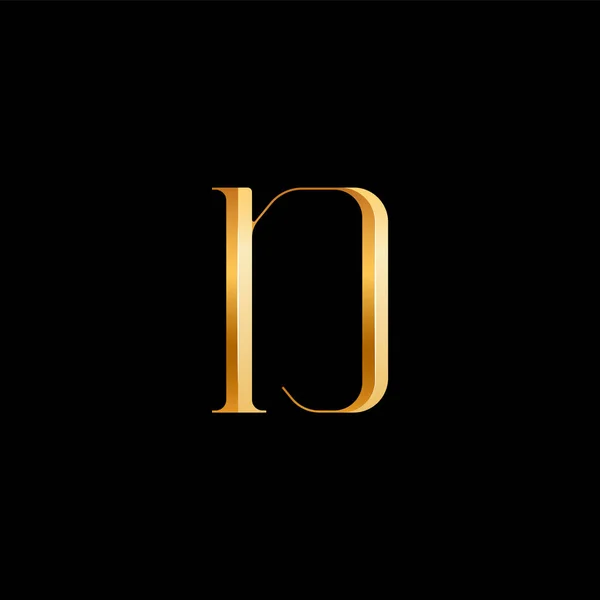 Latino Letra Serif Alfabeto Bonito Elegante Dourado Fonte Clássico Perfeito —  Vetores de Stock