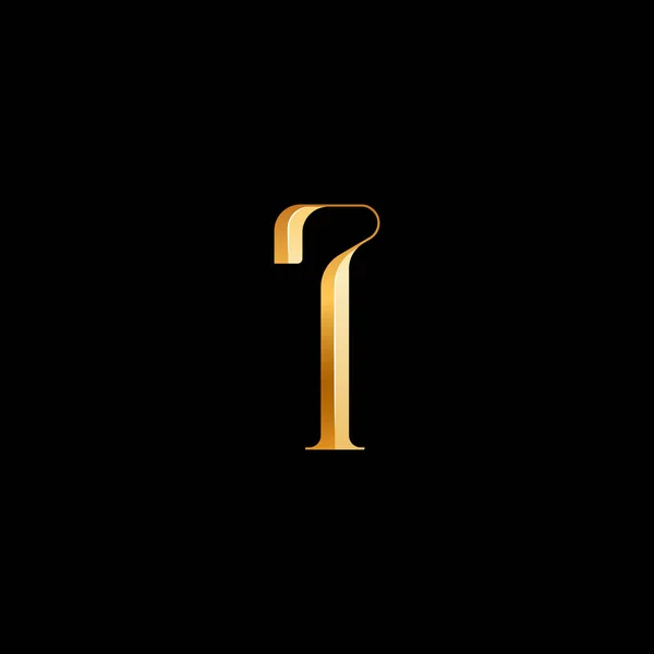 Latijnse Letter Serif Alfabet Mooie Elegante Gouden Lettertype Klassieker Perfect — Stockvector