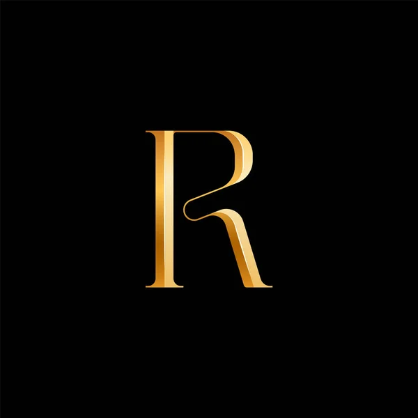 Łacińska Litera Serif Alfabet Piękny Elegancki Złoty Czcionka Klasyczny Idealny — Wektor stockowy