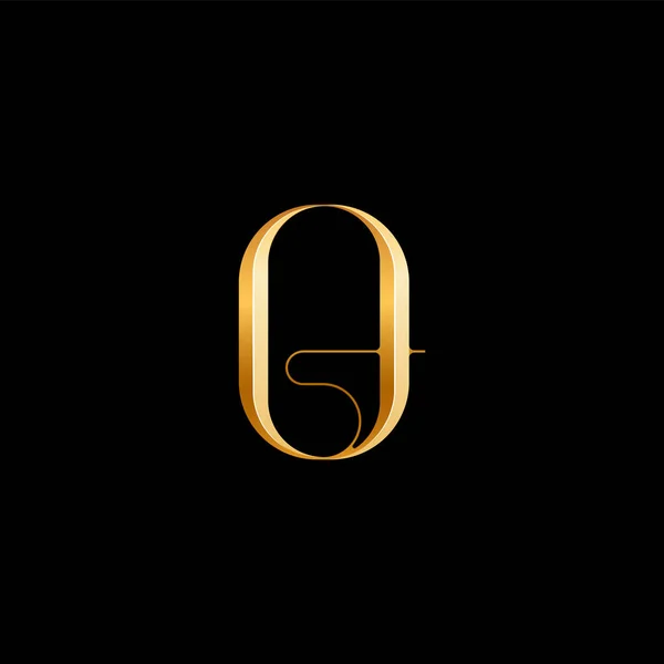 Arabic Numeral Serif Alphabet Beautiful Elegant Golden Font Classic Perfect — Stock Vector