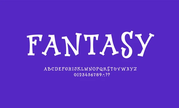 Alfabeto Fata Taly Fantasia Font Made Wonderland Style Lettere Latine — Vettoriale Stock