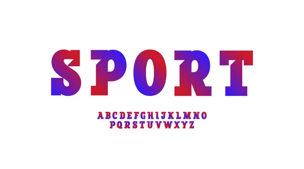 Trendig Platta Serif Alfabet Typsnitt Versaler Bokstäver Från Till Och — Stock vektor
