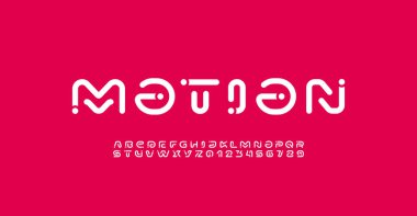 Noktalı yazı tipi dijital siber alfabesi A, B, C, D, E, F, G, H, I, J, K, L, M, N, O, P, Q, R, S, T, U, V, W, X, Y, Z ve sayılar 0, 1, 2, 3, 4, 5, 6, 7, 8, 9, 9.
