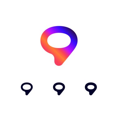 Teknik logo numarası 9, dijital siber alan numarası 9, üç farklı kalınlıkta, fütüristik stil.