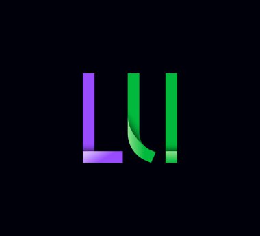 Sanat harfi L, modern yazı tipi modası alfabesi büyük ve küçük harfler, vektör illüstrasyon 10EPS.