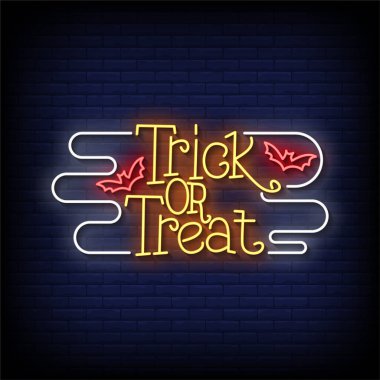 Koyu arkaplanda neon ışığı işareti