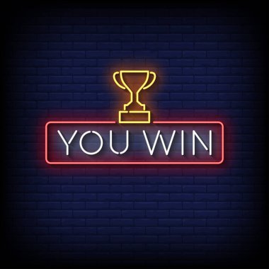 Kazananla neon işareti