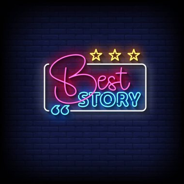 En iyi metin ile neon pankart