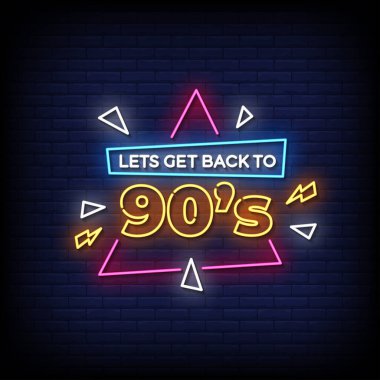 Neon işareti 90. 0. Neon metnine gidecek.