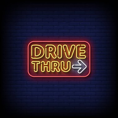 Hızlı içecek neon ışıkları