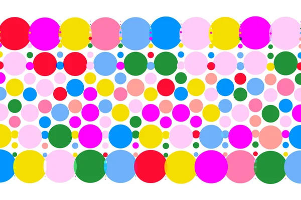 Barevné Kruhy Bezešvé Vzor — Stock fotografie