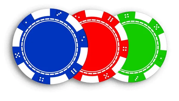 Casino Fichas Fondo Póquer — Foto de Stock