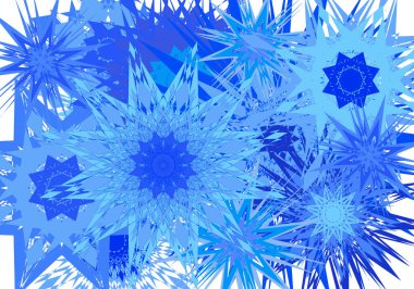 Kar taneleriyle soyut arkaplan. 