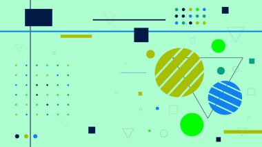 abstract background of colorful circles and space for text