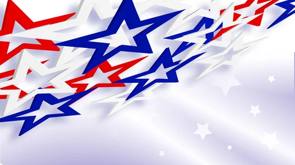 abstract illustration of stars in the flag of usa.