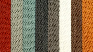 Çizgili, arka planlı, desenli, yakın plan örülmüş kumaş deseni.