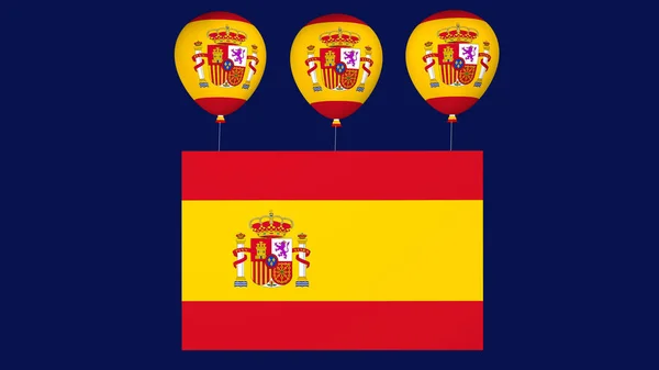 Bandiera Spagna Palloncini — Foto Stock
