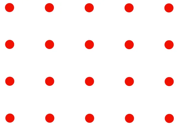 レッド ポルカ ドット 幾何学的な形をしたシームレスなパターン — ストック写真