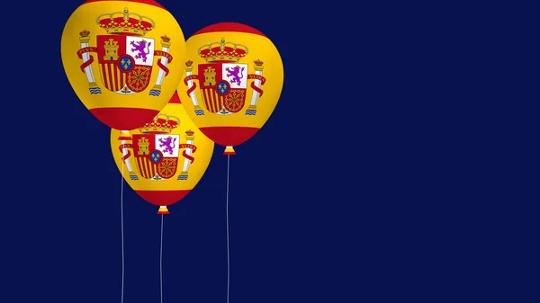 Balony Banderą Hiszpanii — Zdjęcie stockowe