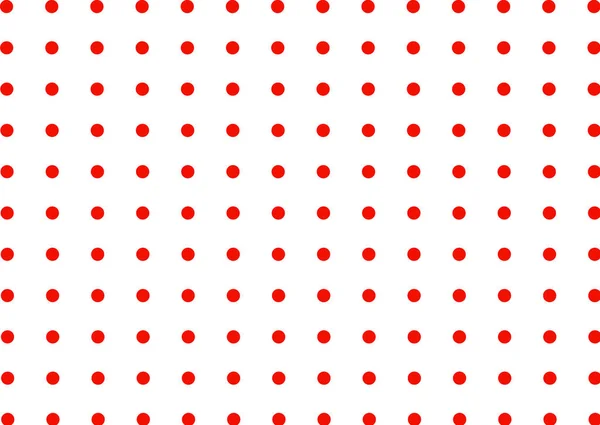 Płynny Wzór Czerwonymi Kropkami Prostym Stylu Ilustracji — Zdjęcie stockowe