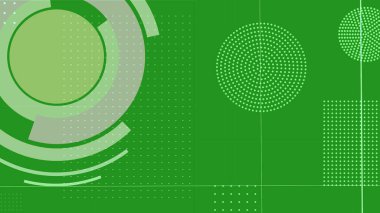 : Çemberli soyut yeşil arkaplan