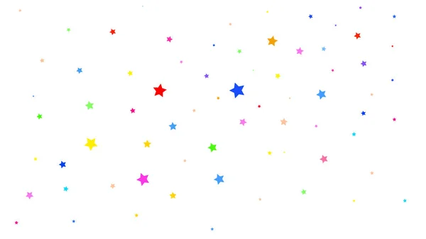 Färgglada Konfetti Form Stjärnor — Stockfoto