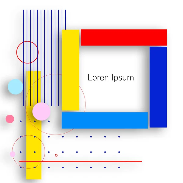 Modern Geometrisk Abstrakt Bakgrund Med Plats För Text Minimal Stil — Stockfoto