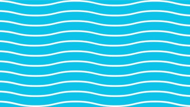 Mavi deniz dalgası pürüzsüz desen. resimleme tasarımı