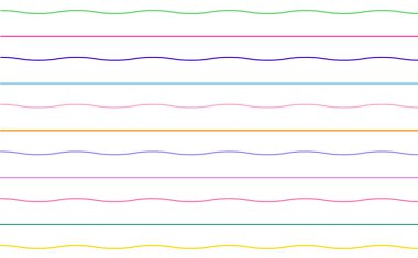 Renkli çizgilerin kusursuz deseni