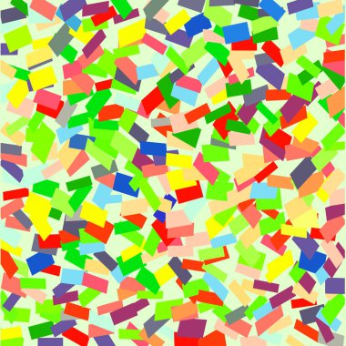 desen renkli konfeti ile