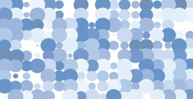 Mavi daireli kusursuz desen