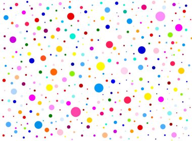 Beyaz arka planda konfeti. Renkli konfeti. 