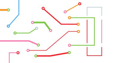  Modern teknoloji geçmişi. devre kartı ile desen