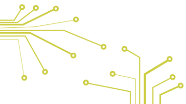 Şeffaf arkaplanda devre kartı deseni