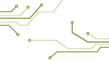 beyaz arkaplanda devre kartı biçimi