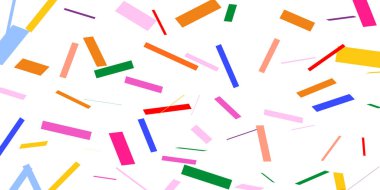 Şenlikli konfeti deseni. renkli arkaplan