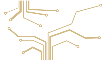Şeffaf arkaplanda devre kartı deseni. 