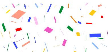 Konfeti ve kurdele. şenlikli arkaplan. 