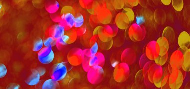 Renkli bokeh ışıkları arkaplanı