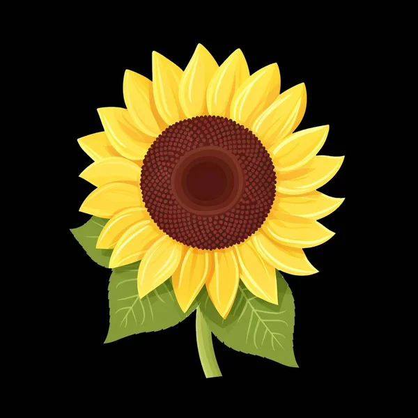 sunflower icon. flat illustration of sunflower vector icon isolated on white background