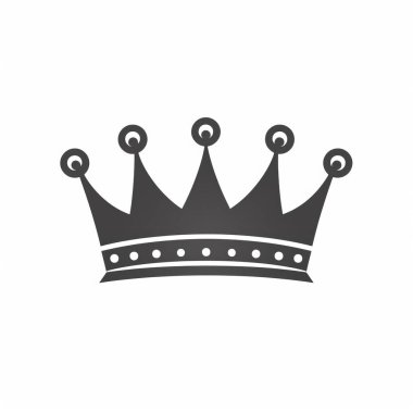 Royal Crown Icon vektör Çizimi