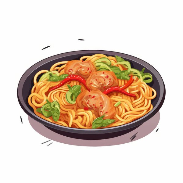vector illustration of a delicious asian food, a traditional japanese cuisine.