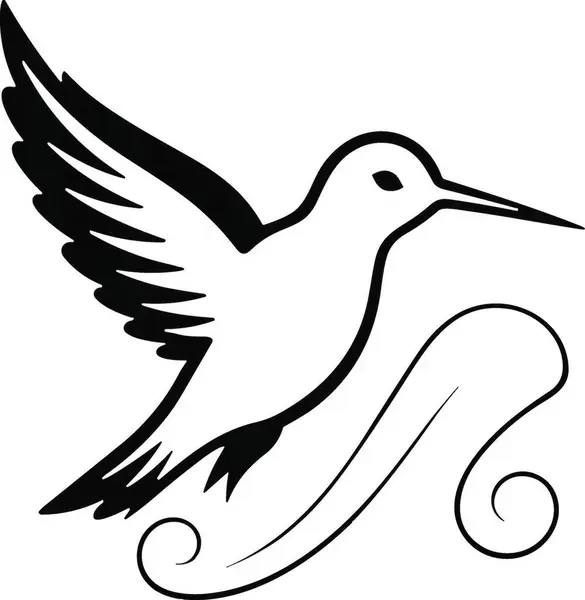 flying bird bird icon in outline style